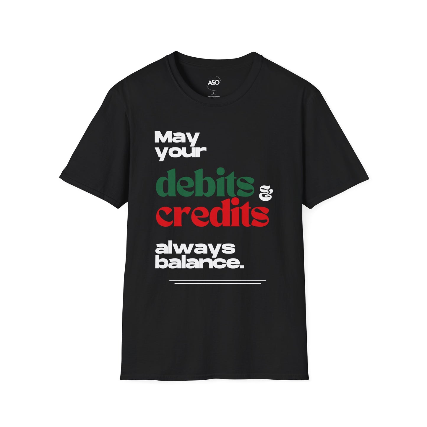 May Your Debits & Credits Always Balance for Christmas (Dark Fabrics)