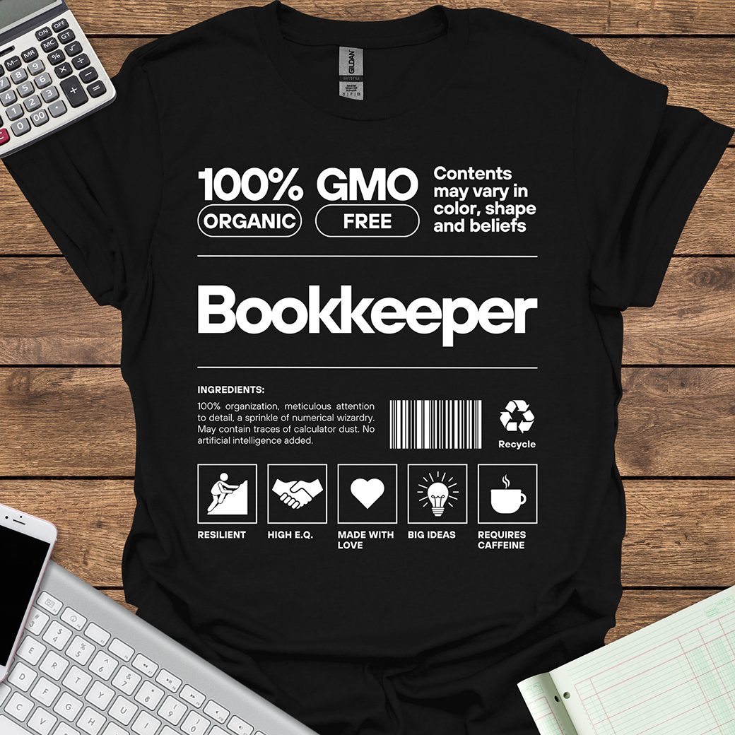 Bookkeeper Organic GMO Free All Natural Ingredients (Dark Fabrics)