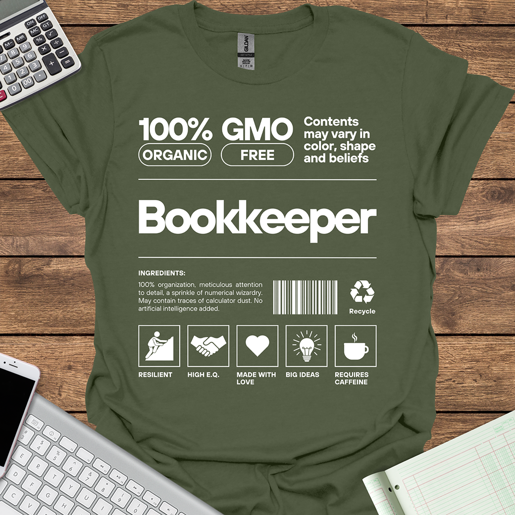 Bookkeeper Organic GMO Free All Natural Ingredients (Dark Fabrics)