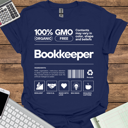 Bookkeeper Organic GMO Free All Natural Ingredients (Dark Fabrics)