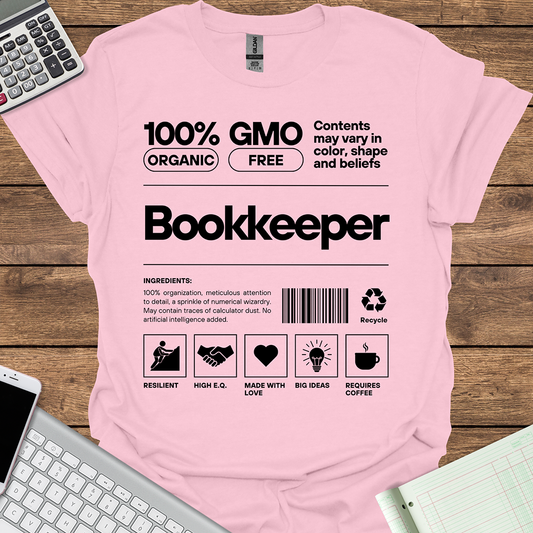 Bookkeeper Organic GMO Free All Natural Ingredients (Light Fabrics)