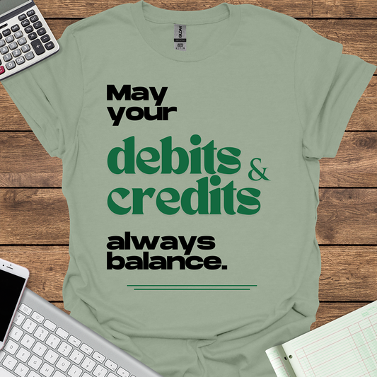 May Your Debits & Credits Always Balance Tee for Men